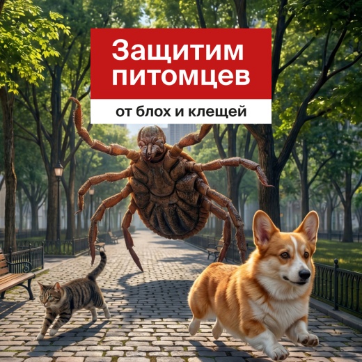 защита питомцев — со скидкой до 35% в "4 Лапы"